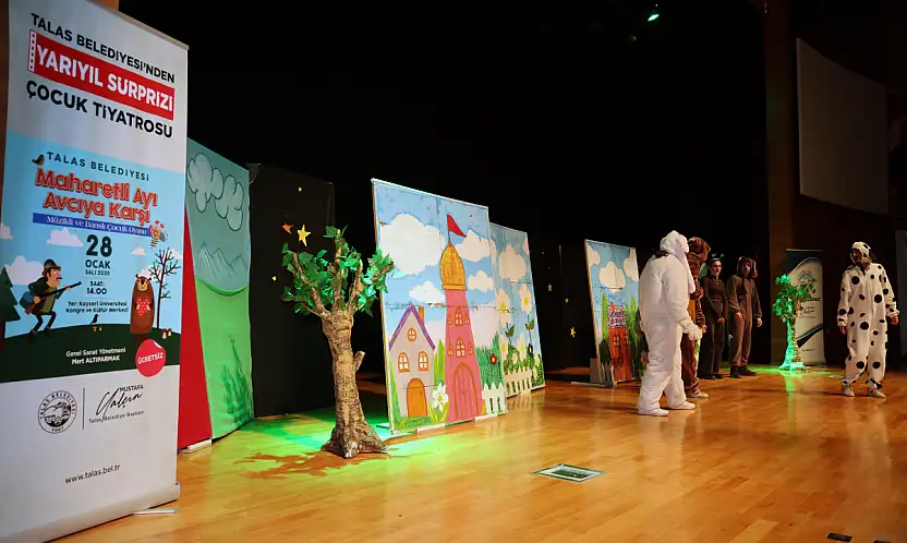 Talas Belediyesi'nden çocuklara karne hediyesi: Ücretsiz tiyatro