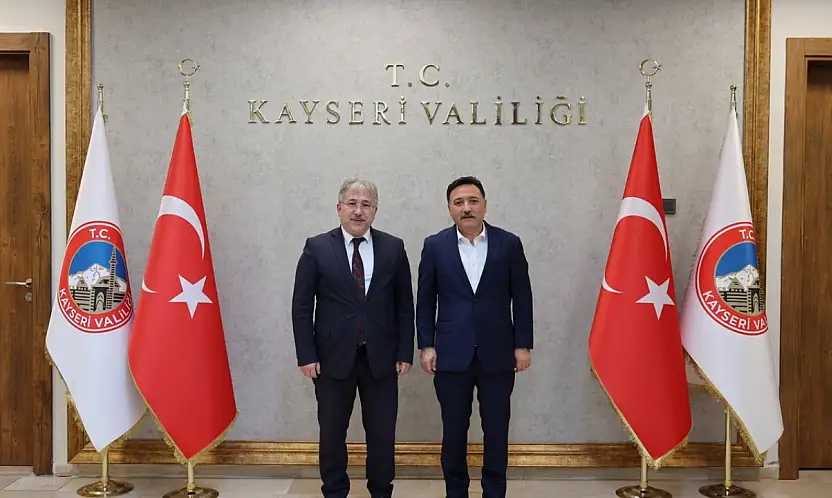 Vali Gökmen Çiçek'ten Prof. Dr. Benli'ye ziyaret kabulü